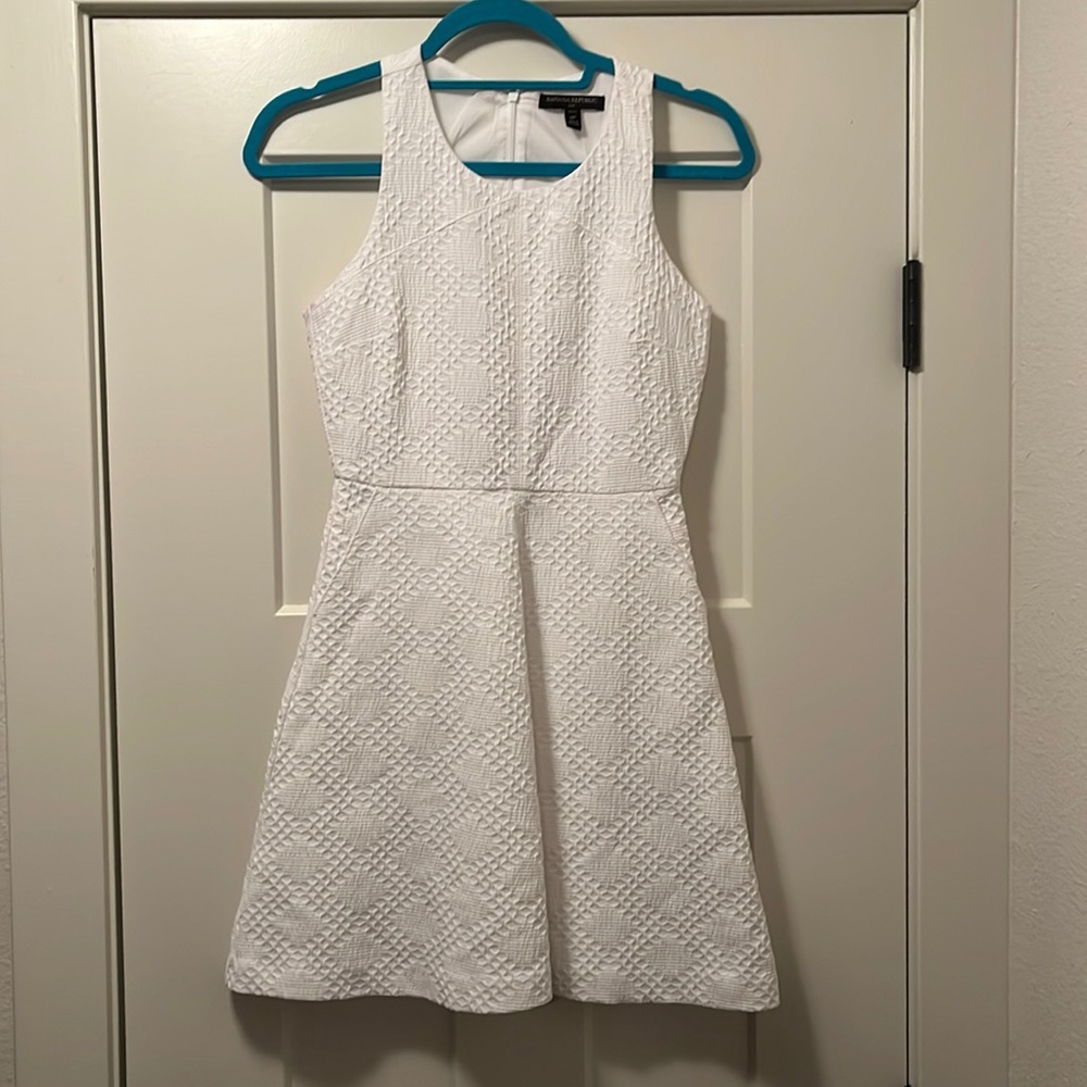 Banana republic 0 petite white dress